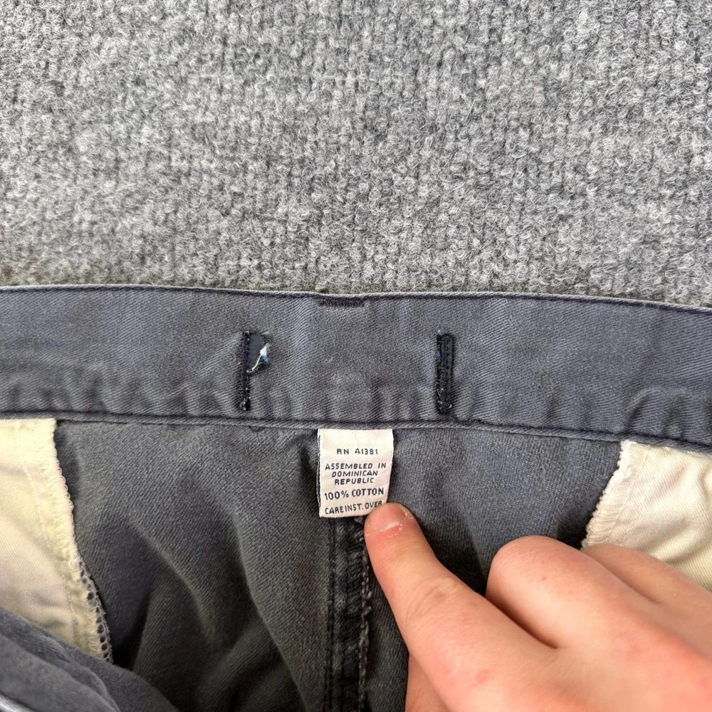 Vintage Polo Ralph Lauren Pants Mens 34x30 Blue Pleated Chino Andrew 90s